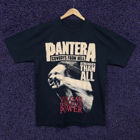 Pantera Vulgar Display of Power Album Metal Band T-Shirt L - Picture 1 of 4